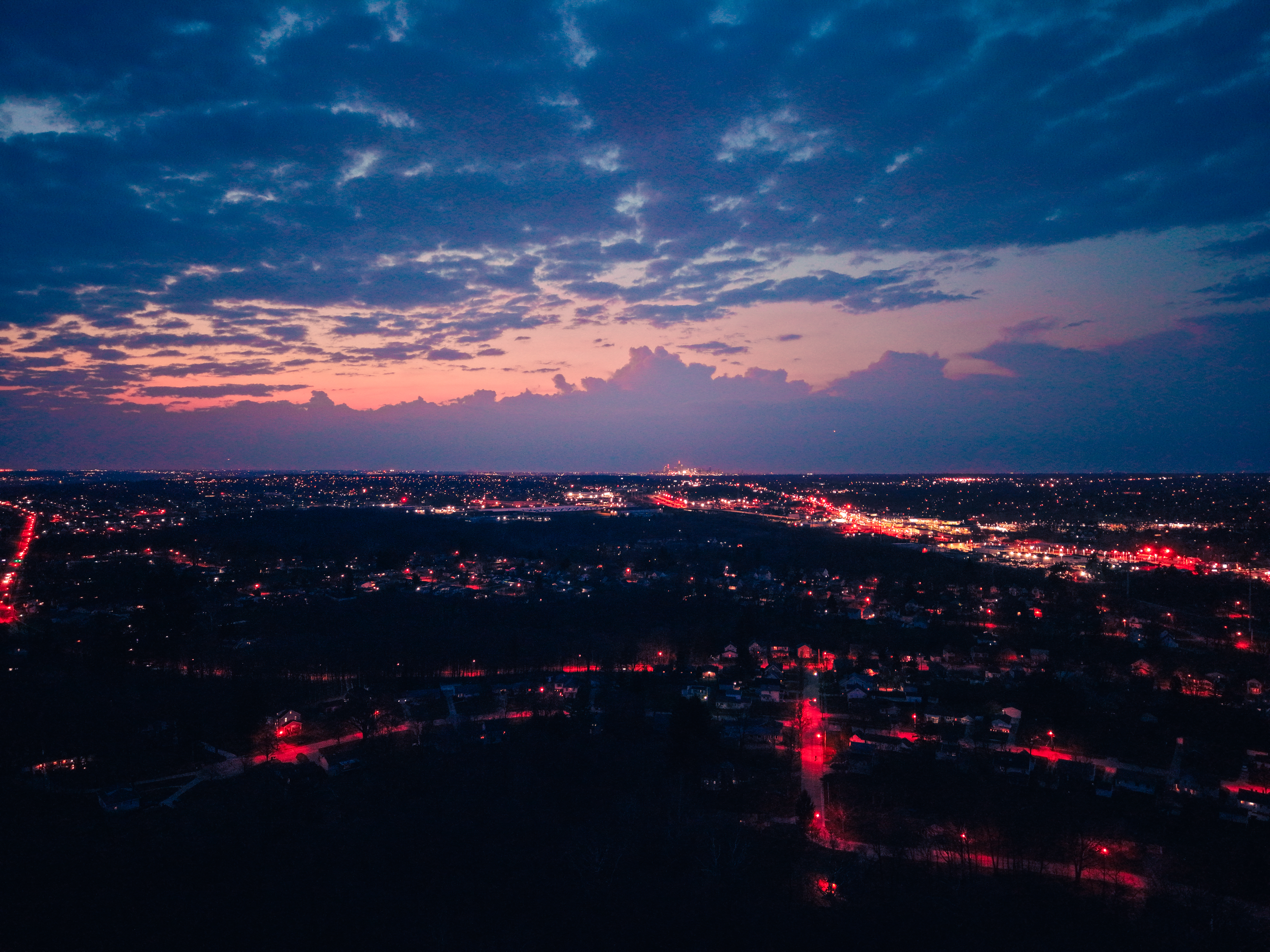 Radiant Cleveland Skyline at Sunset